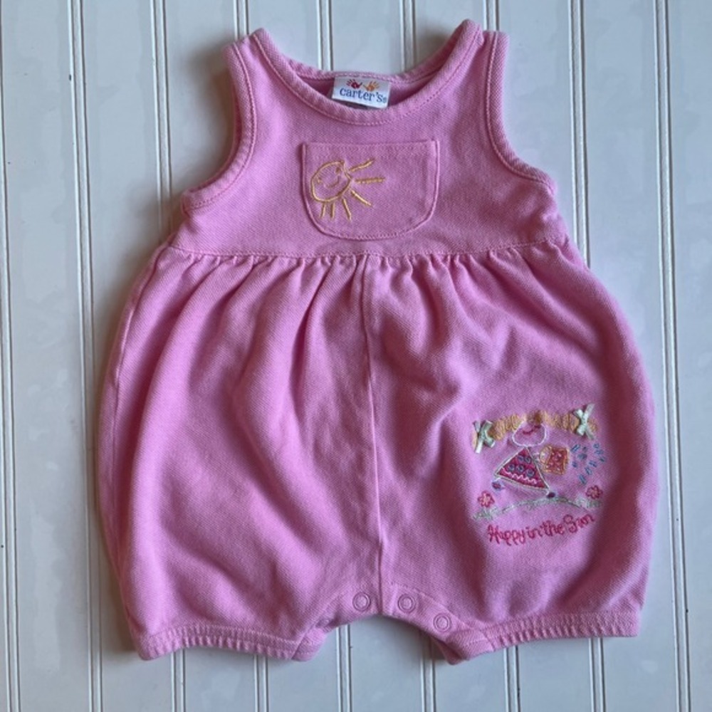 Vintage Baby Girl 3-6M Clothing Bundle Carter's Dresses Sunsuit Spring Lot - Picture 15 of 16